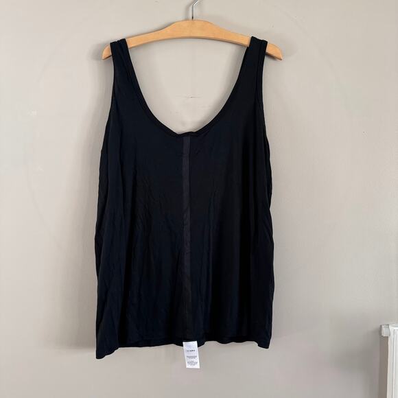 The Row Roger Tank in Black Size Large Italian Viscose Made in USA New - Picture 2 of 7